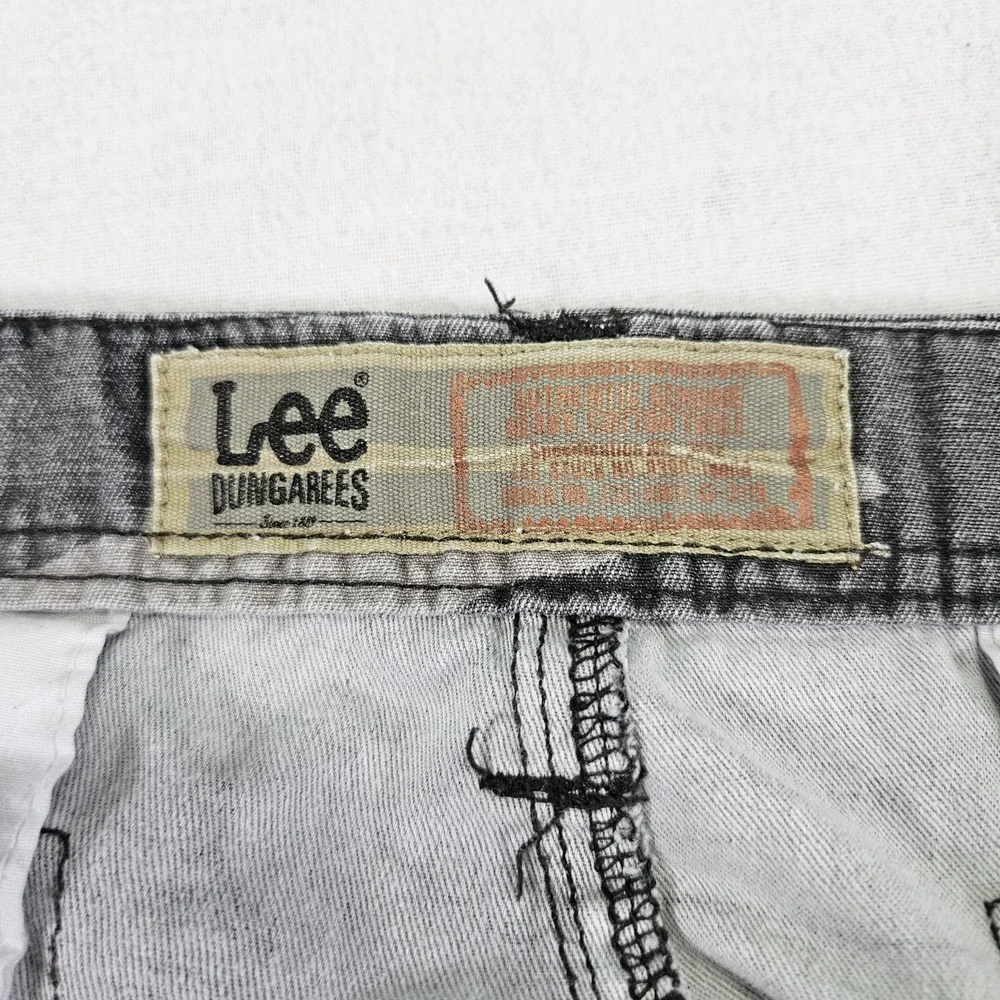 Lee Dungarees Cargo Shirts Mens 40 Camo Military Style Twill Camouflage Green